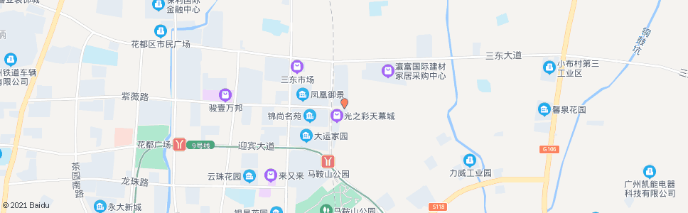 广州饮食风情街总站_公交站地图_广州公交_妙搜公交查询2024
