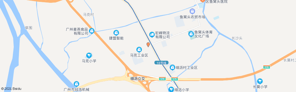 广州马克路_公交站地图_广州公交_妙搜公交查询2024