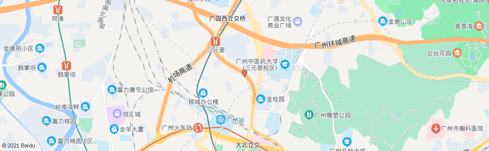 广州桂花岗(三元里大道)_公交站地图_广州公交_妙搜公交查询2024