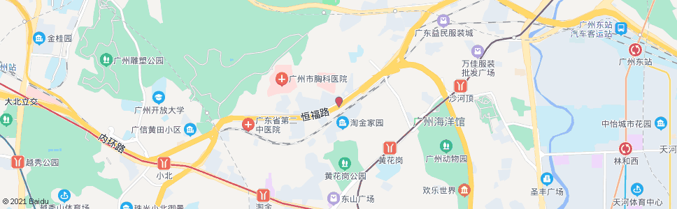 广州横枝岗路口(广医肿瘤医院)_公交站地图_广州公交_妙搜公交查询2024