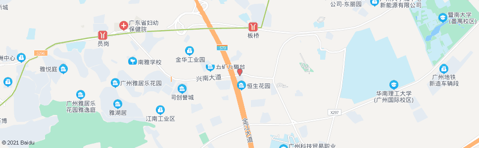 广州板桥西_公交站地图_广州公交_妙搜公交查询2024