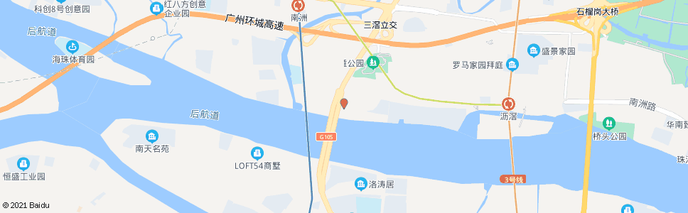 广州洛溪桥脚1_公交站地图_广州公交_妙搜公交查询2024