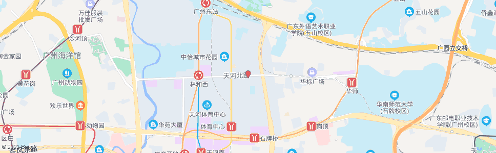 广州天河北路_公交站地图_广州公交_妙搜公交查询2024