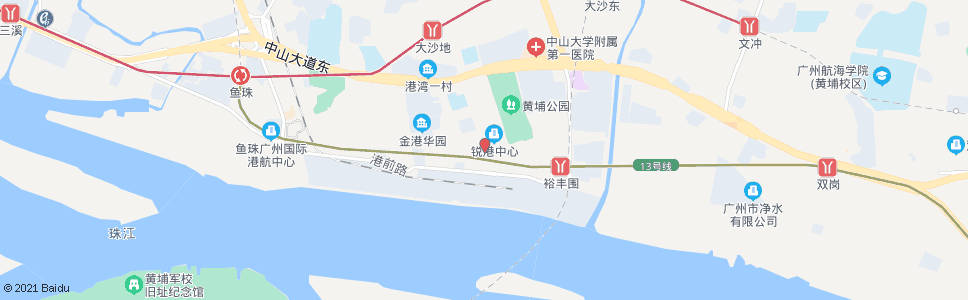 广州黄埔港总站_公交站地图_广州公交_妙搜公交查询2024