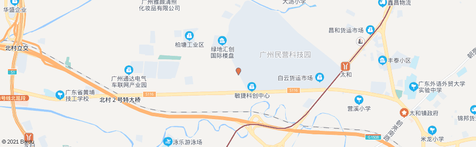 广州大沥村(科强路)_公交站地图_广州公交_妙搜公交查询2024