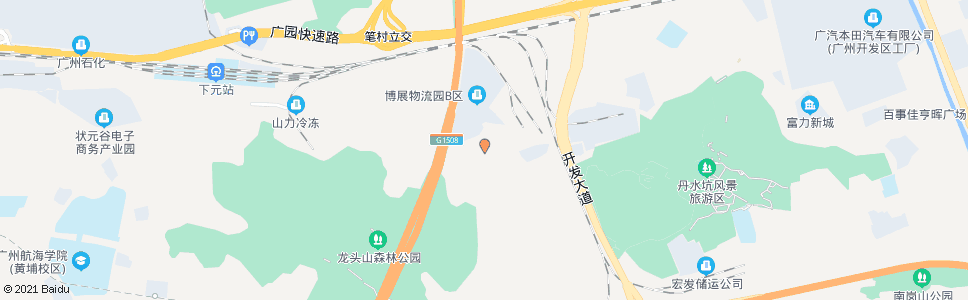 广州笔岗新村_公交站地图_广州公交_妙搜公交查询2024