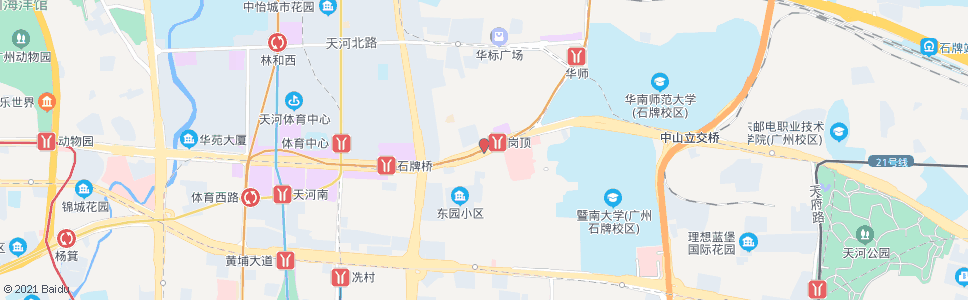 广州BRT岗顶_公交站地图_广州公交_妙搜公交查询2024