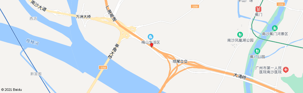 广州梅山工业区_公交站地图_广州公交_妙搜公交查询2024