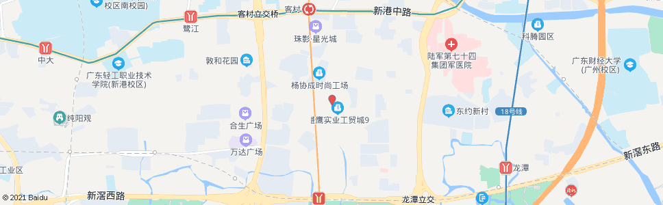 广州赤岗西(珠江消防器材厂)_公交站地图_广州公交_妙搜公交查询2024