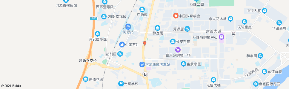 河源市自来水公司_公交站地图_河源公交_妙搜公交查询2024