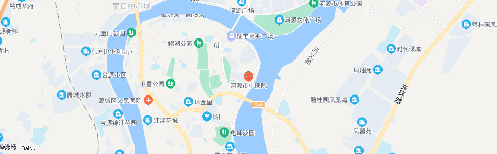 河源市中医院_公交站地图_河源公交_妙搜公交查询2024