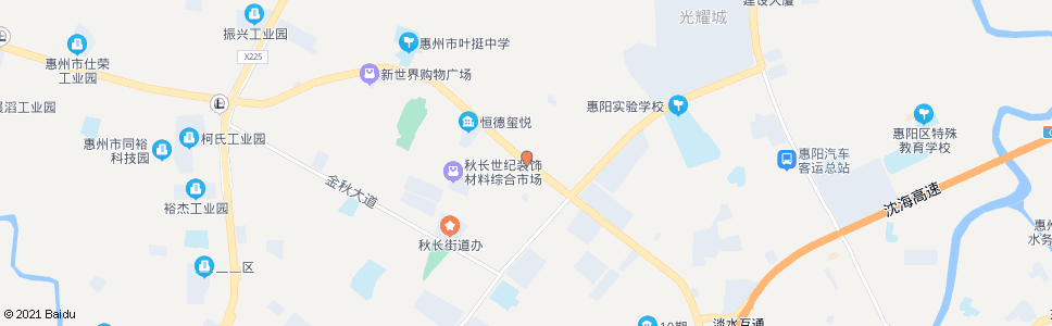 惠州长发村_公交站地图_惠州公交_妙搜公交查询2024