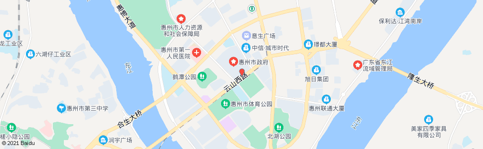 惠州东兴路口_公交站地图_惠州公交_妙搜公交查询2025