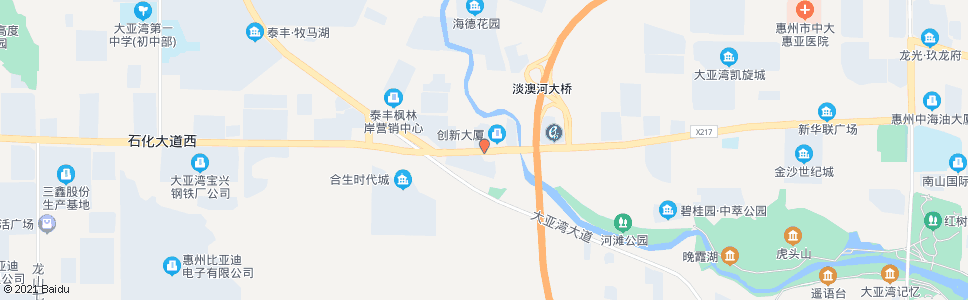 惠州大亚湾科技园(政务中心)_公交站地图_惠州公交_妙搜公交查询2024