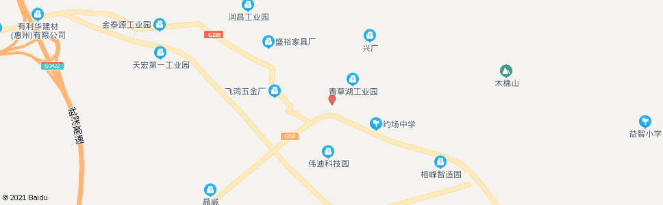 惠州约场小学_公交站地图_惠州公交_妙搜公交查询2024