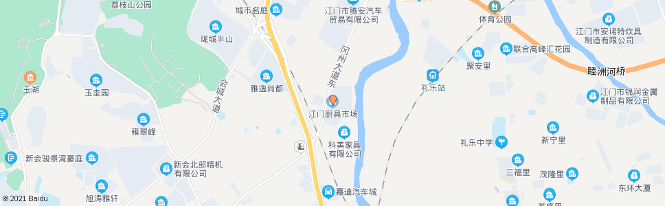 江门厨具市场_公交站地图_江门公交_妙搜公交查询2024