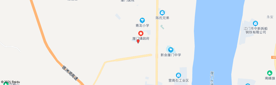 江门黄冲村_公交站地图_江门公交_妙搜公交查询2024