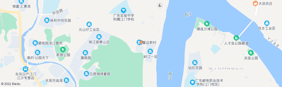 江门篁边新村_公交站地图_江门公交_妙搜公交查询2025