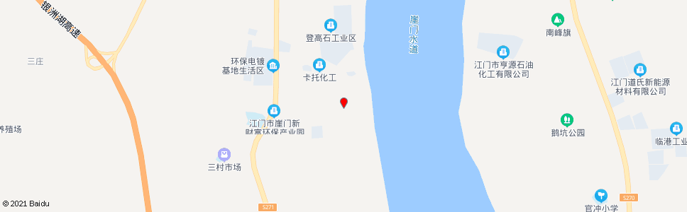 江门崖门电镀基地_公交站地图_江门公交_妙搜公交查询2024