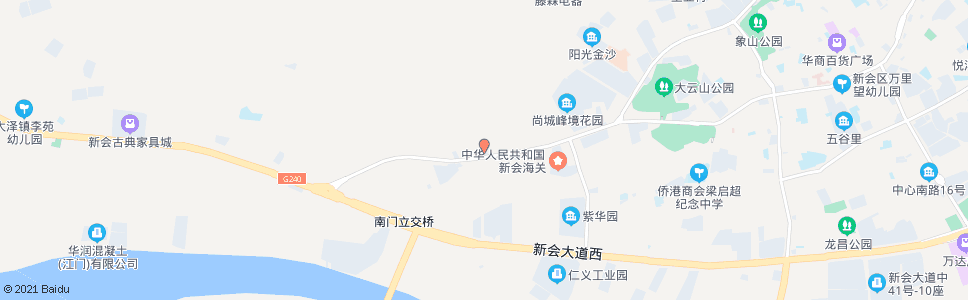 江门梁家村加油站_公交站地图_江门公交_妙搜公交查询2024