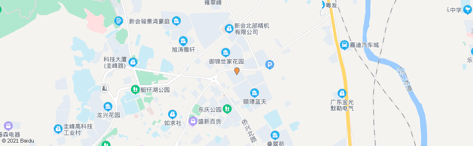 江门新会时代城1_公交站地图_江门公交_妙搜公交查询2024