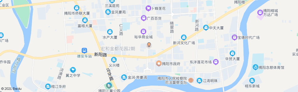 揭阳市工行_公交站地图_揭阳公交_妙搜公交查询2024