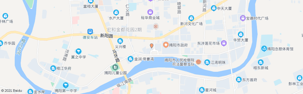 揭阳榕江大酒店_公交站地图_揭阳公交_妙搜公交查询2024