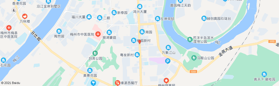 梅州梅园市场_公交站地图_梅州公交_妙搜公交查询2024