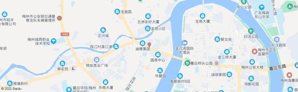 梅州西桥市场_公交站地图_梅州公交_妙搜公交查询2024
