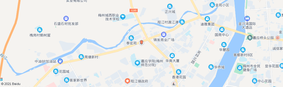 梅州锭子桥加油站_公交站地图_梅州公交_妙搜公交查询2024