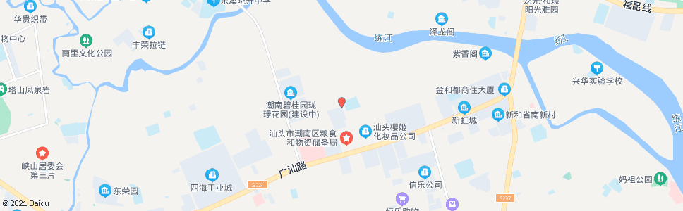 汕头练南小学_公交站地图_汕头公交_妙搜公交查询2024