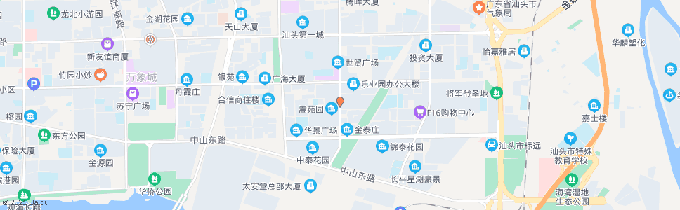 汕头金涛庄_公交站地图_汕头公交_妙搜公交查询2025