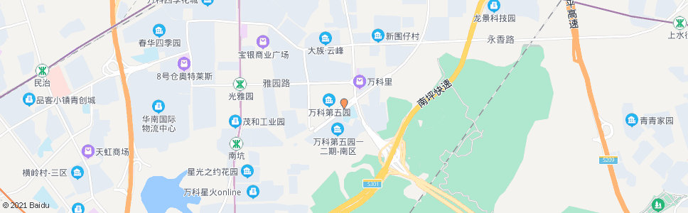 深圳五园小学北_公交站地图_深圳公交_妙搜公交查询2024