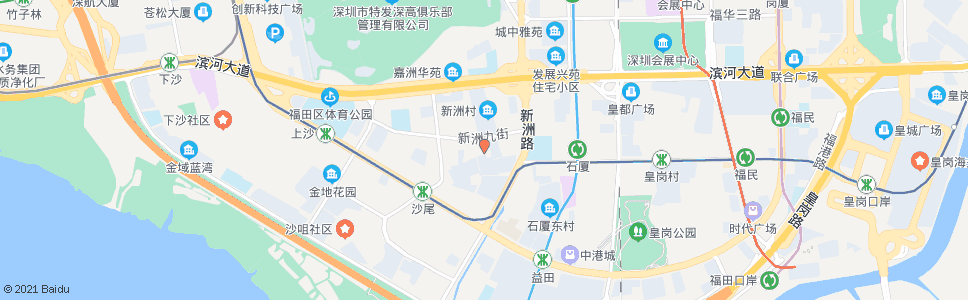 深圳新洲市场_公交站地图_深圳公交_妙搜公交查询2024