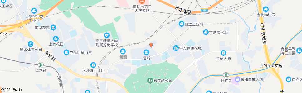 深圳M271停车场(布吉慢城)_公交站地图_深圳公交_妙搜公交查询2024