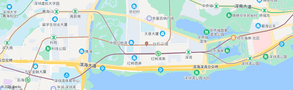 深圳红树湾地铁站_公交站地图_深圳公交_妙搜公交查询2025