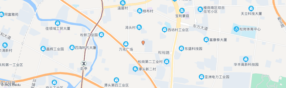 深圳南岸村市场_公交站地图_深圳公交_妙搜公交查询2024