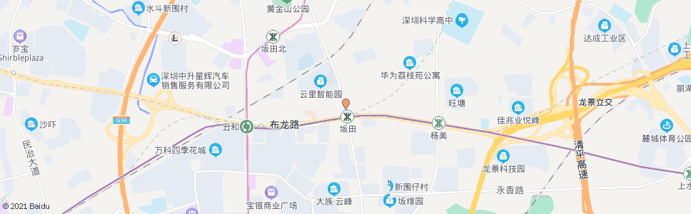 深圳杨马市场_公交站地图_深圳公交_妙搜公交查询2024