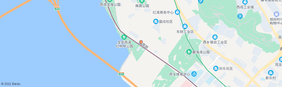 深圳固戍海滨新村_公交站地图_深圳公交_妙搜公交查询2024