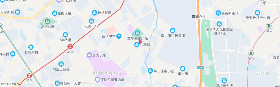 深圳共和新村_公交站地图_深圳公交_妙搜公交查询2024