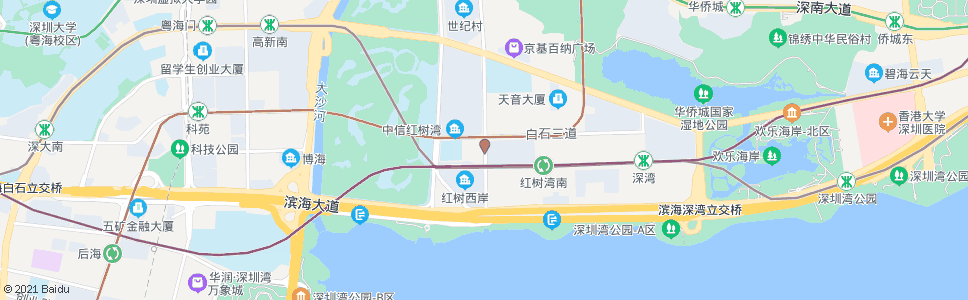 深圳红树西岸_公交站地图_深圳公交_妙搜公交查询2024