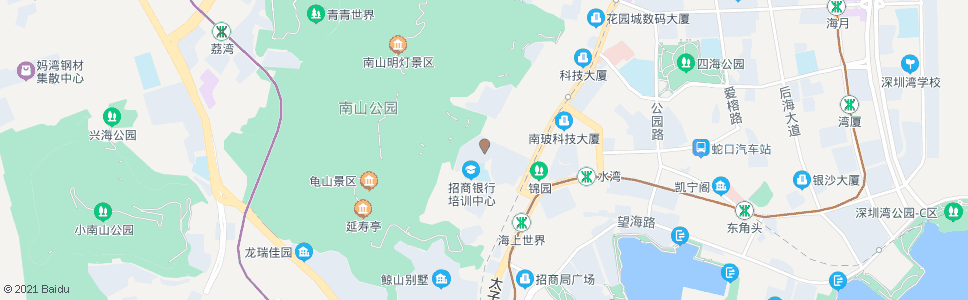 深圳半山海景_公交站地图_深圳公交_妙搜公交查询2024