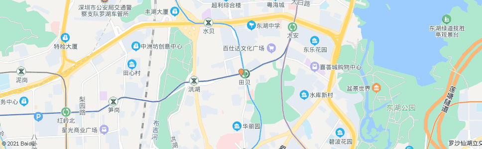 深圳田贝地铁站_公交站地图_深圳公交_妙搜公交查询2024