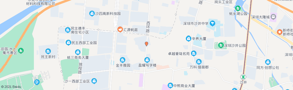 深圳西环沙二新村_公交站地图_深圳公交_妙搜公交查询2024