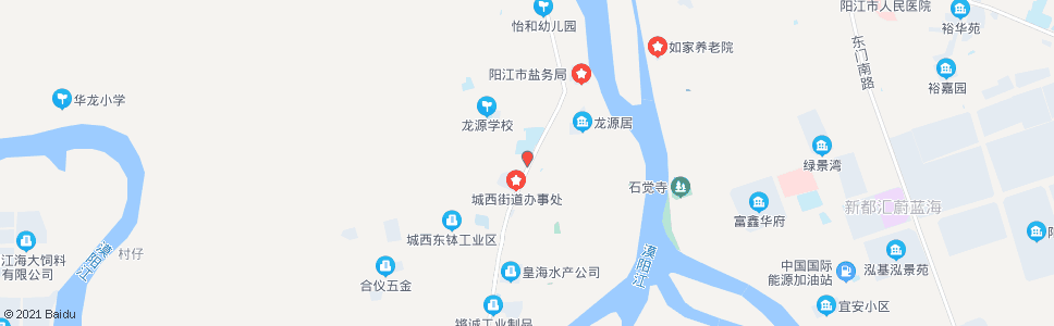 阳江城西市场_公交站地图_阳江公交_妙搜公交查询2024