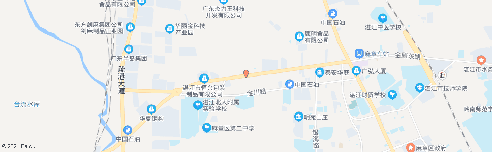 湛江建设管庄公司_公交站地图_湛江公交_妙搜公交查询2024