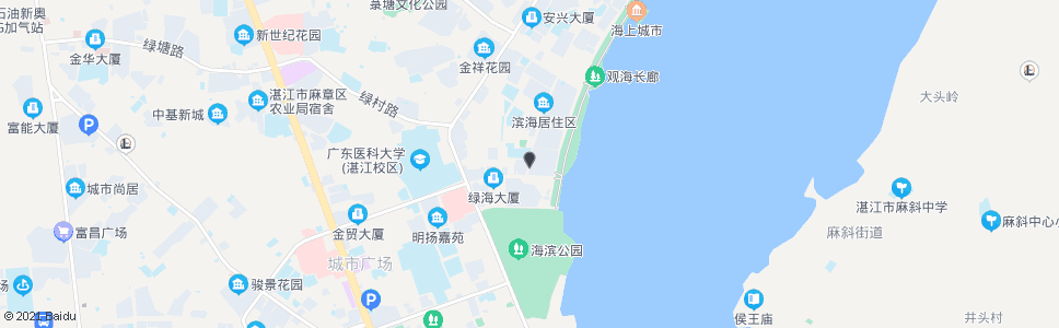 湛江海景市场_公交站地图_湛江公交_妙搜公交查询2024