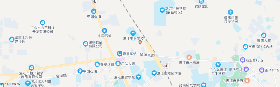 湛江育才北路_公交站地图_湛江公交_妙搜公交查询2024