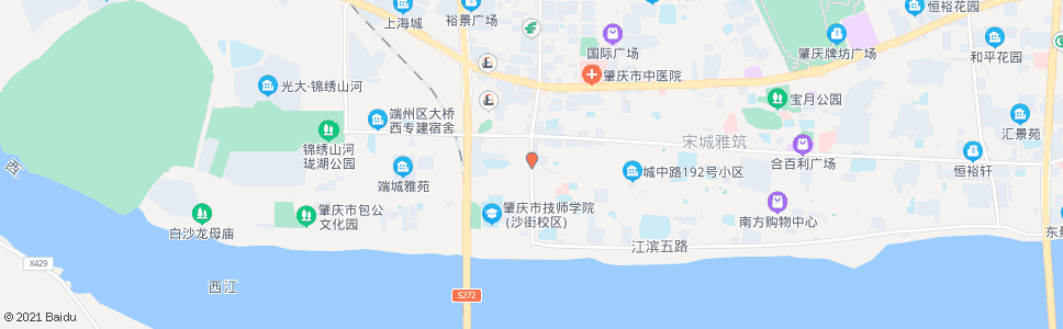 肇庆沙街市场_公交站地图_肇庆公交_妙搜公交查询2025