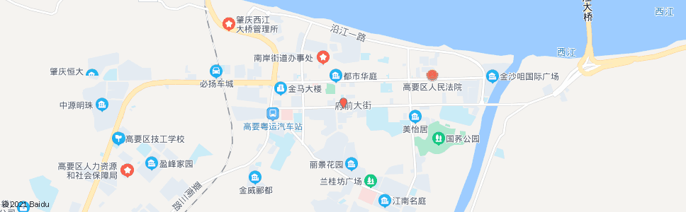 肇庆高要市府_公交站地图_肇庆公交_妙搜公交查询2024